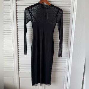 AFRM Mesh Maxi Dress with removable slip